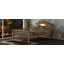 Grand lit plateforme en bois avec tête de lit en forme de maison, DEL et rangement intégré,-2064107623-2064107621