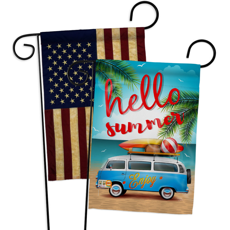 Double Sided 18.5'' H x 13'' W Polyester Garden Flag
