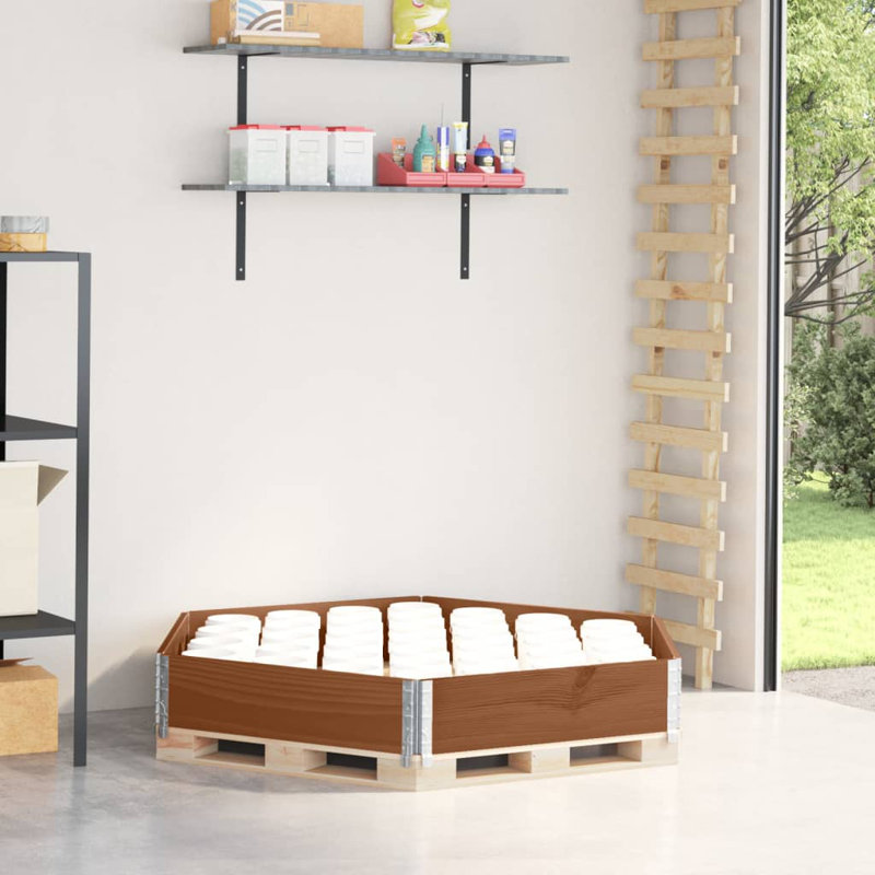 Leesa Wood Vertical Garden, Brown