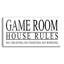 "Game Room House Rules I" - sans cadre, art textuel-1914887987