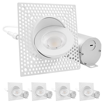 Ensemble d'éclairage encastré 3 lumières à DEL à intensité variable et étanche IC 3 po