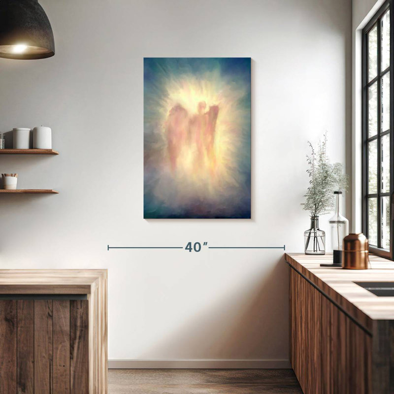 Ange abstrait Leisha, H 36 po x l 24 po