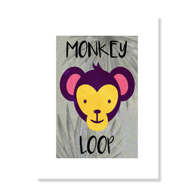 Monkey Loop Paper Print