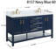 Meuble-lavabo double 60 po Manhattan avec comptoir en marbre de Carrare, pré-assemblé-1515802105-1520637077