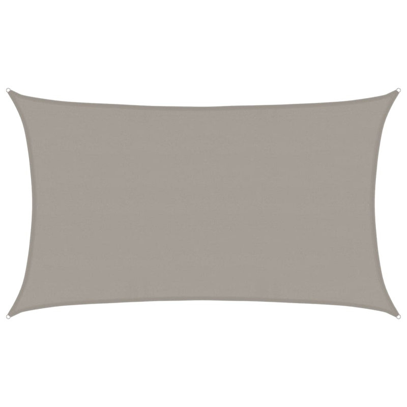 5m x 8m Rectangle Shade Sail, Grey