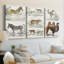 Journal of Natural History I  -Custom Wrapped Gallery Canvas - 3 Pieces-1473206254