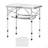 2Ft Folding Portable Camping Table Aluminum Outdoor Table Adjustable Height