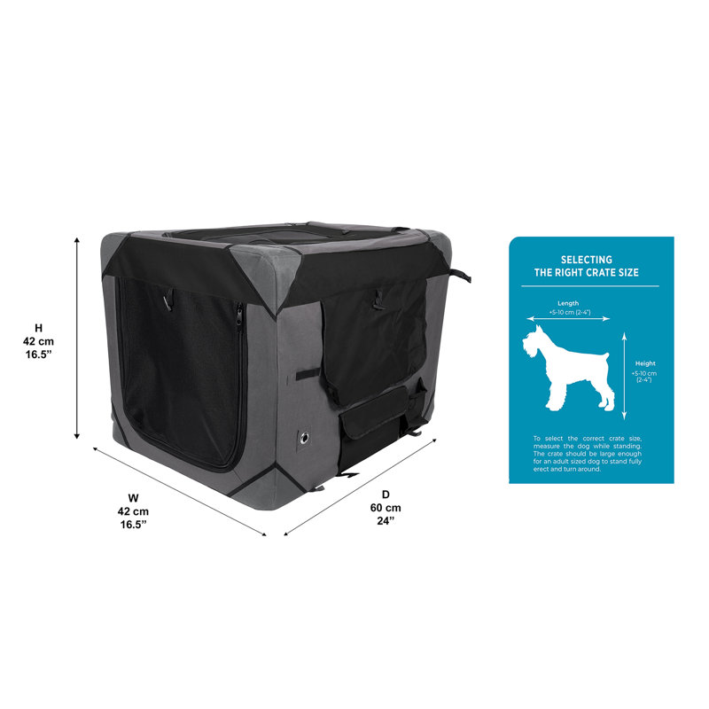 Cage pour animaux de compagnie doux zeus, H 25 po x l 25 po x P 36 po