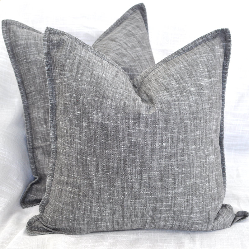 Housses de coussin texturées en coton texturé / Housses de coussin modernes / Taie d'oreiller élégante, H 20 po x l 20 po