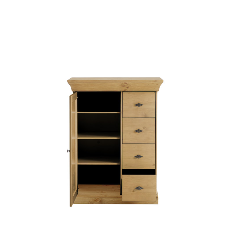 Kelly 88cm Sideboard, Leach-coloured/Leach-coloured, 117cm H x 88cm W x 44.9cm D