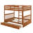 Full-Over-Full Bunk Bed With Ladders And Drawers-895607691