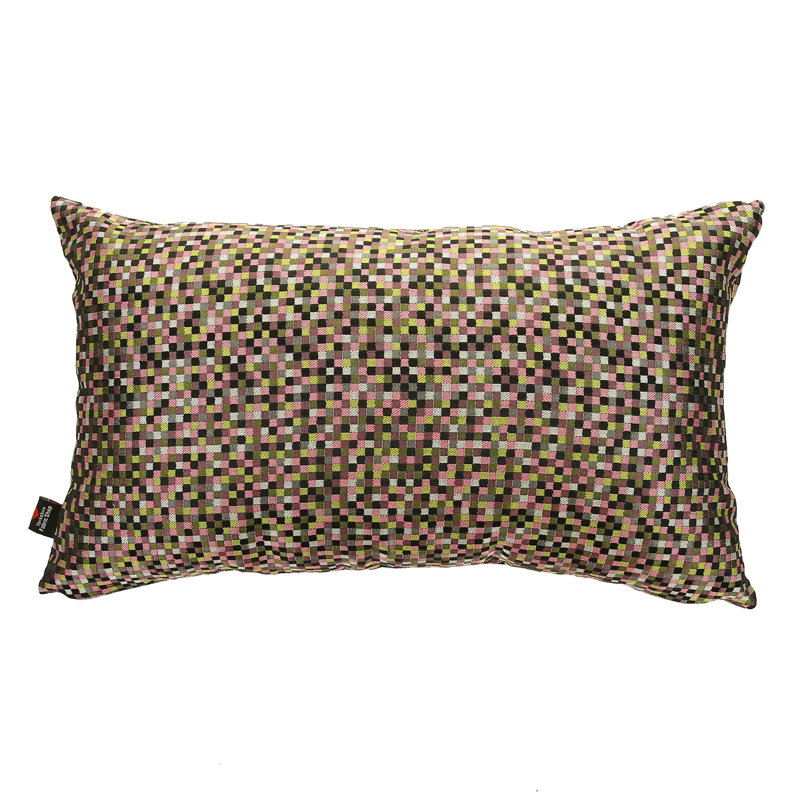 Alvaro Polka Dots Rectangular Cushion, Pink