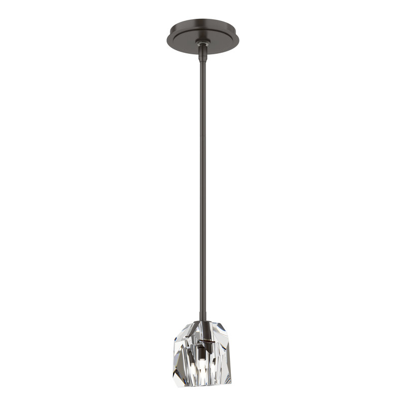 Luminaire suspendu géométrique 1 lumière Gatsby, Bronze huilé