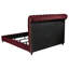 Gunthar 4-Piece Full Bedroom Set Wine Red And Dark Oak-157558213