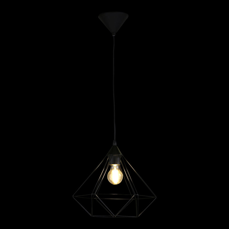 Freya 1 - Light Black Geometric Pendant