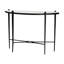 Console en marbre Baxton Studio Mendez - Table d'appoint rustique moderne