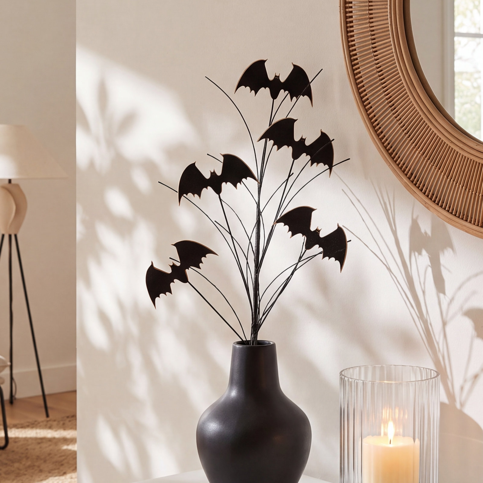 5-Piece Halloween Bats and Twigs Spray Set