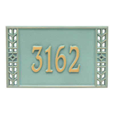Boston Personalized Standard 1-Line Wall Address Plaque