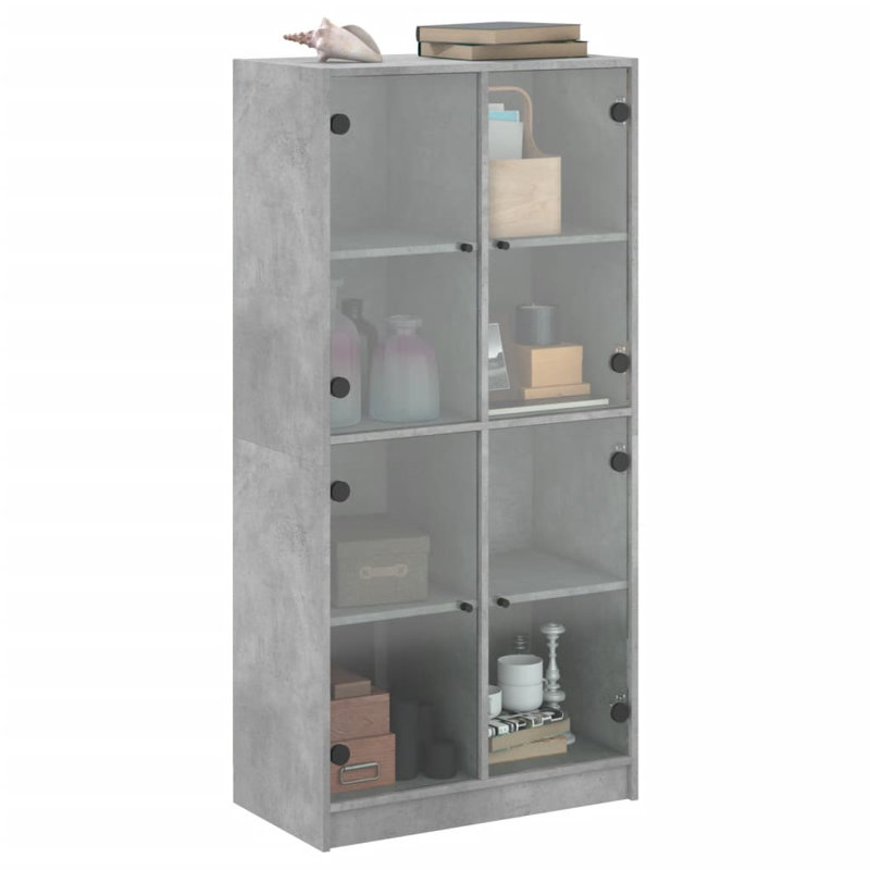 Orane China Cabinet, Concrete Grey