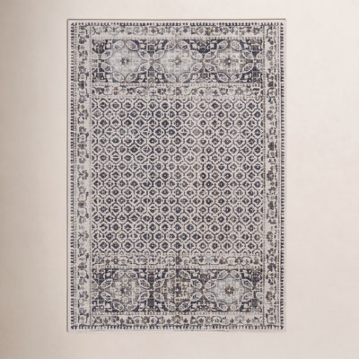 Chander Charcoal Ivory Oriental Rug