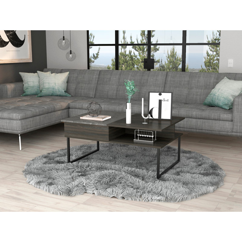 1-Shelf Lift Top Coffee Table