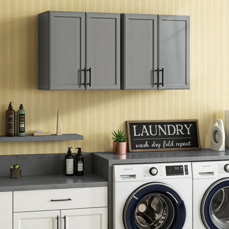 Armoire à linge murale 48 ", Gris