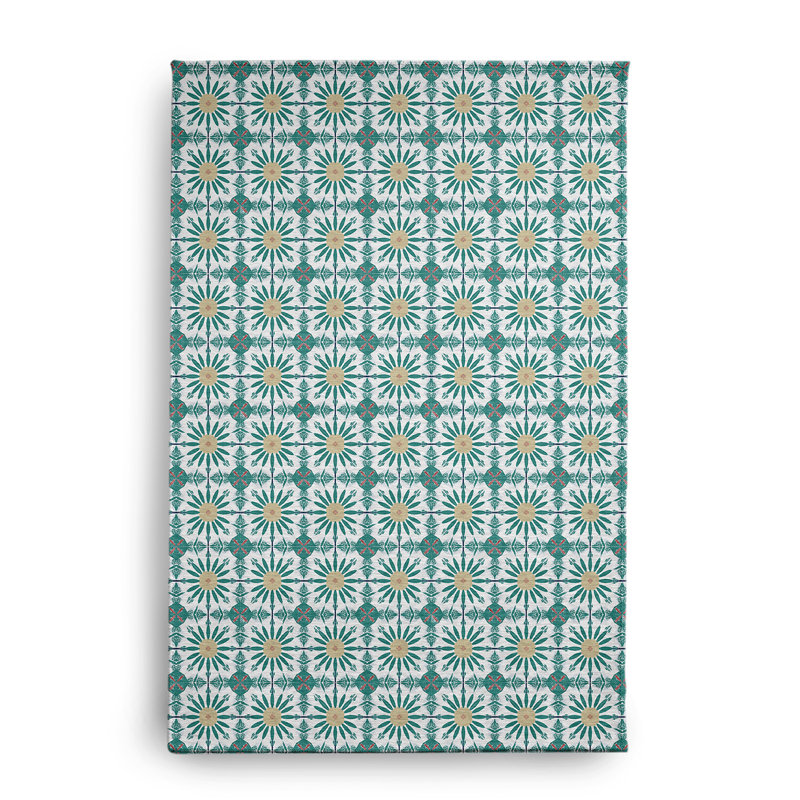 Tapis intérieur / extérieur en chenille tissé à la machine - vert, Rectangle 2 pi x 3 pi