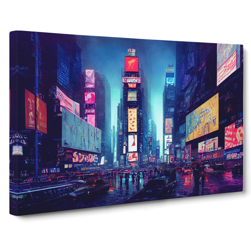Modern Times Square Art Vol.1 - Wrapped Canvas Print, 35cm H x 50cm W x 3cm D