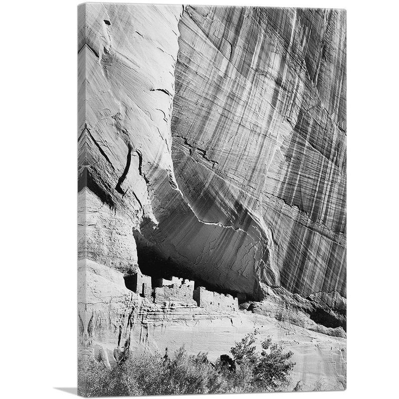 «White House Ruin Canyon de Chelly» par Ansel Adams - reproduction de photo sur toile tendue, H 40 po x l 26 po x P 1,5 po