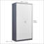 Armoire grande capacité en métal gris-118613317