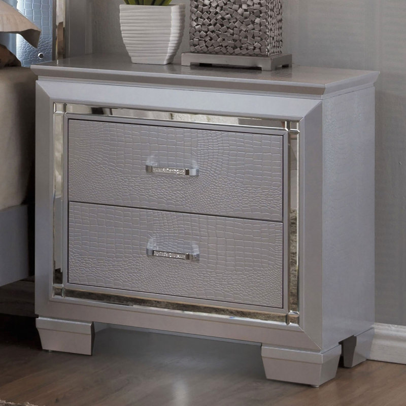 Table de chevet 1Pc, Argent argent