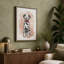Dalmatian in Pink Modern - Wrapped Canvas-1818583072-1818583079