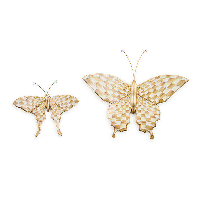 Mocha Butterfly Wall Decor Duo