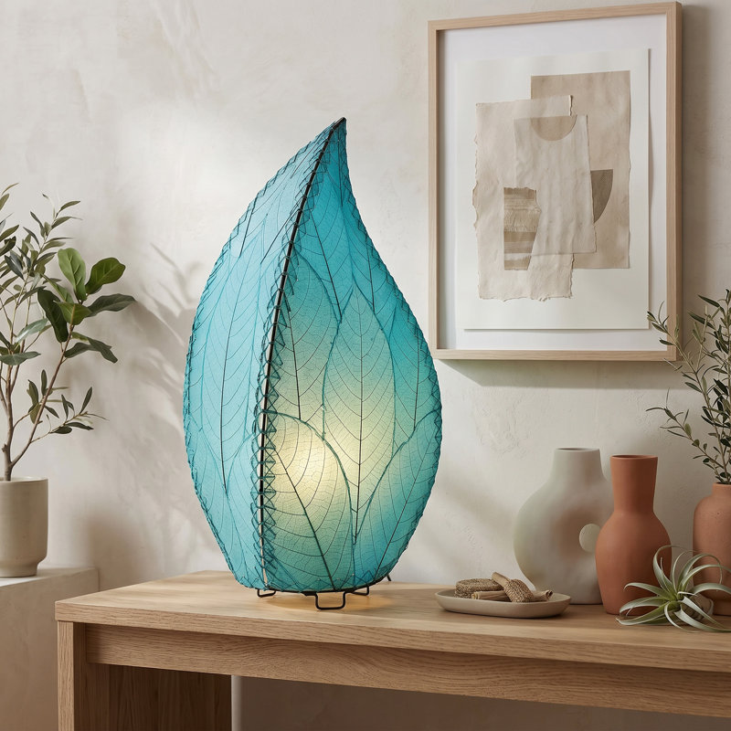 Lampe de table dépliant Eangee, Bleu mer
