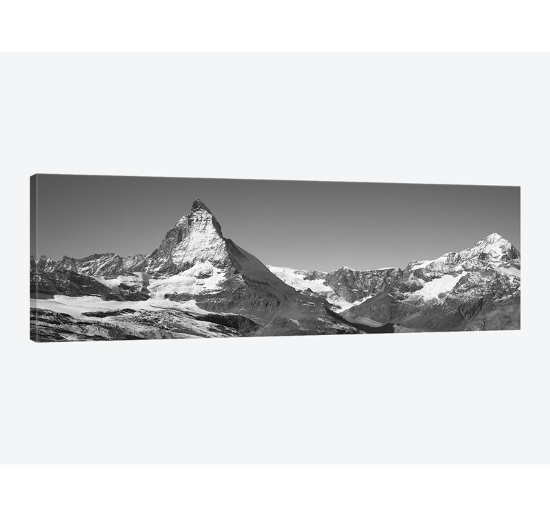 «Matterhorn Suisse», reproduction de photo sur toile, H 20 po x l 60 po x P 1,5 po, Toile tendue