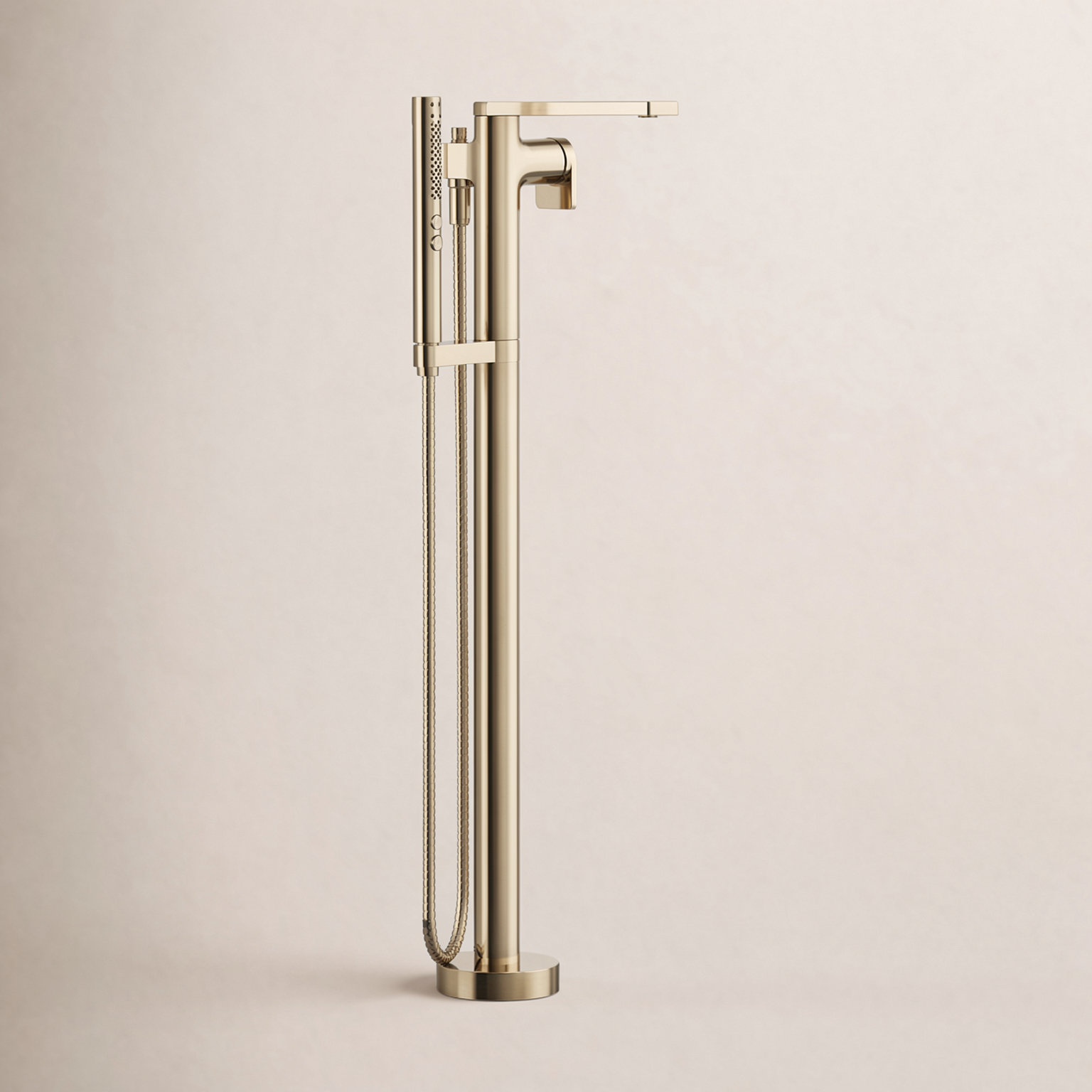 Composed Freestanding Bath Faucet, Vibrant French Gold