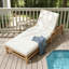 Outdoor Chaise Lounge Patio Reclining Chair With Cushion-1247179064