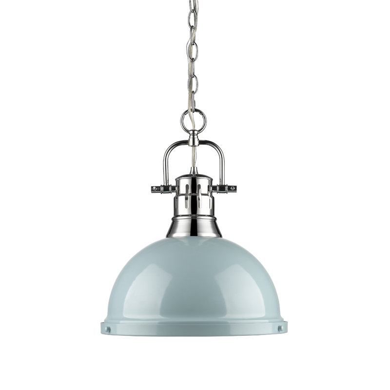 Alethia 1 - Light Pendant, Seafoam, Chrome