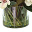 Arrangement de magnolia dans un vase en verre