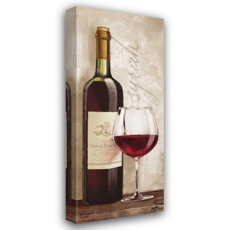 Lark Manor ™, reproduction d'art sur toile tendue par Janelle, "Wine in Paris VI", H 40 po x l 18 po