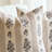 2-Piece Floral Pattern Pillowcase Set, 24.2 X 24.2 Inches, Brown, Unisex Floral Stripe Design, Farmhouse Style, Soft And Comfortable, Suitable For Sofas, Beds, And Home Decor.