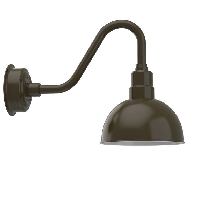 Luminaire de grange d’extérieur, Bronze acajou, H 15,62 po x l 10 po x P 21,25 po