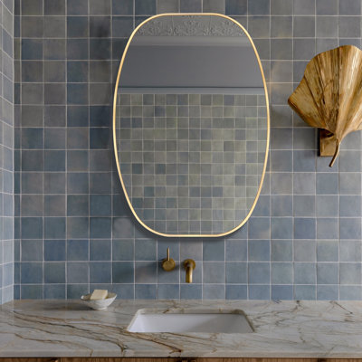 Miroir de salle de bain ovale