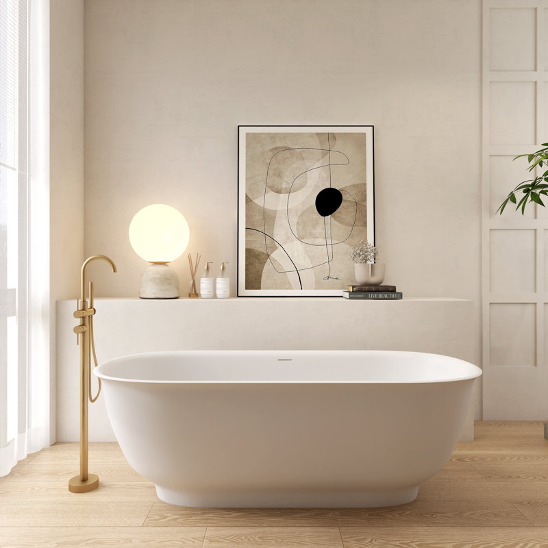 Baignoire de trempage autoportante 66,9 po