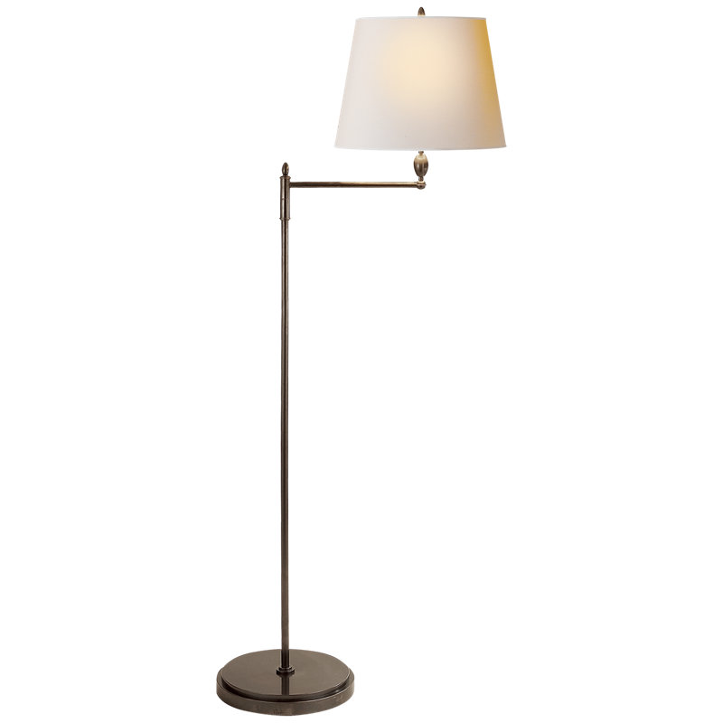Thomas O'Brien Paulo Floor Light, Bronze, Fabric