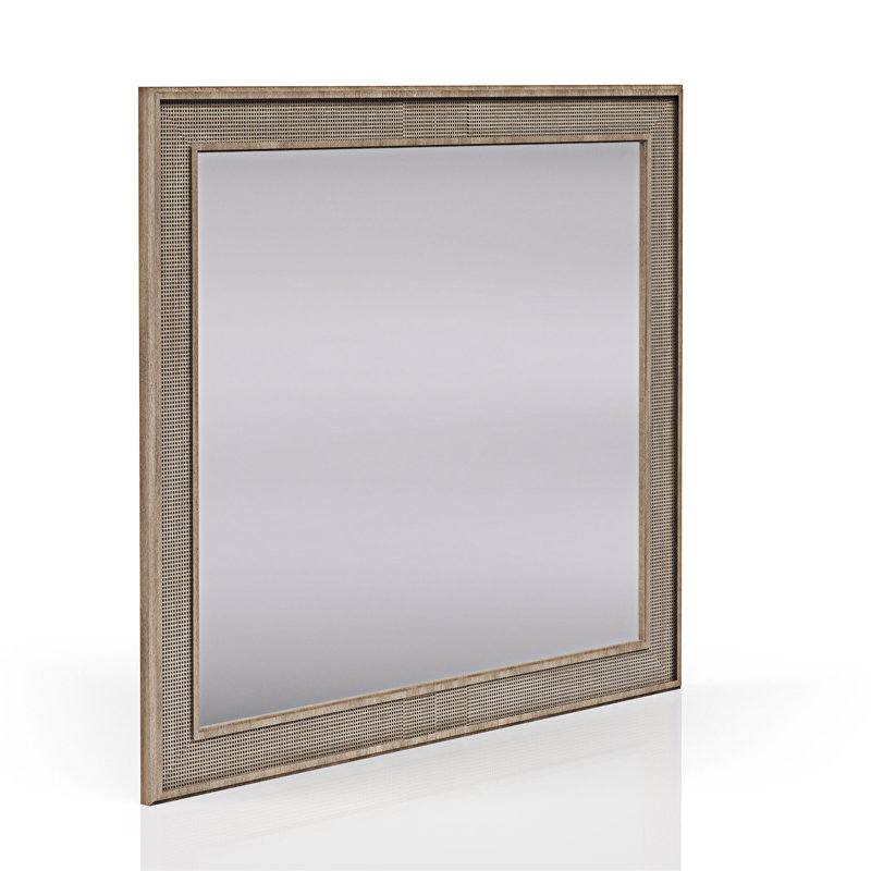 Miroir rectangulaire en bois