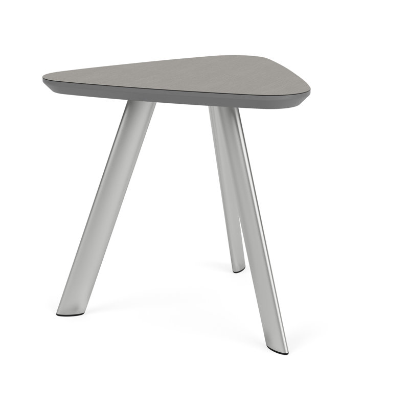 Table de bout Willow Lounge, Argent argent, Sergé sarrasin