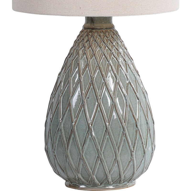 Lampe de chevet grise 28 po Chiquila