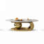 Coffee Table with Sculptural Stainless Steel Base-1769005523