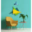 Triangular Composition Handmade Glass Wall Decor